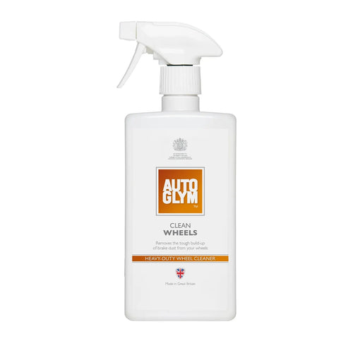 Autoglym Clean Wheels er en kraftig felgrens som effektivt fjerner bremsestøv og smuss.