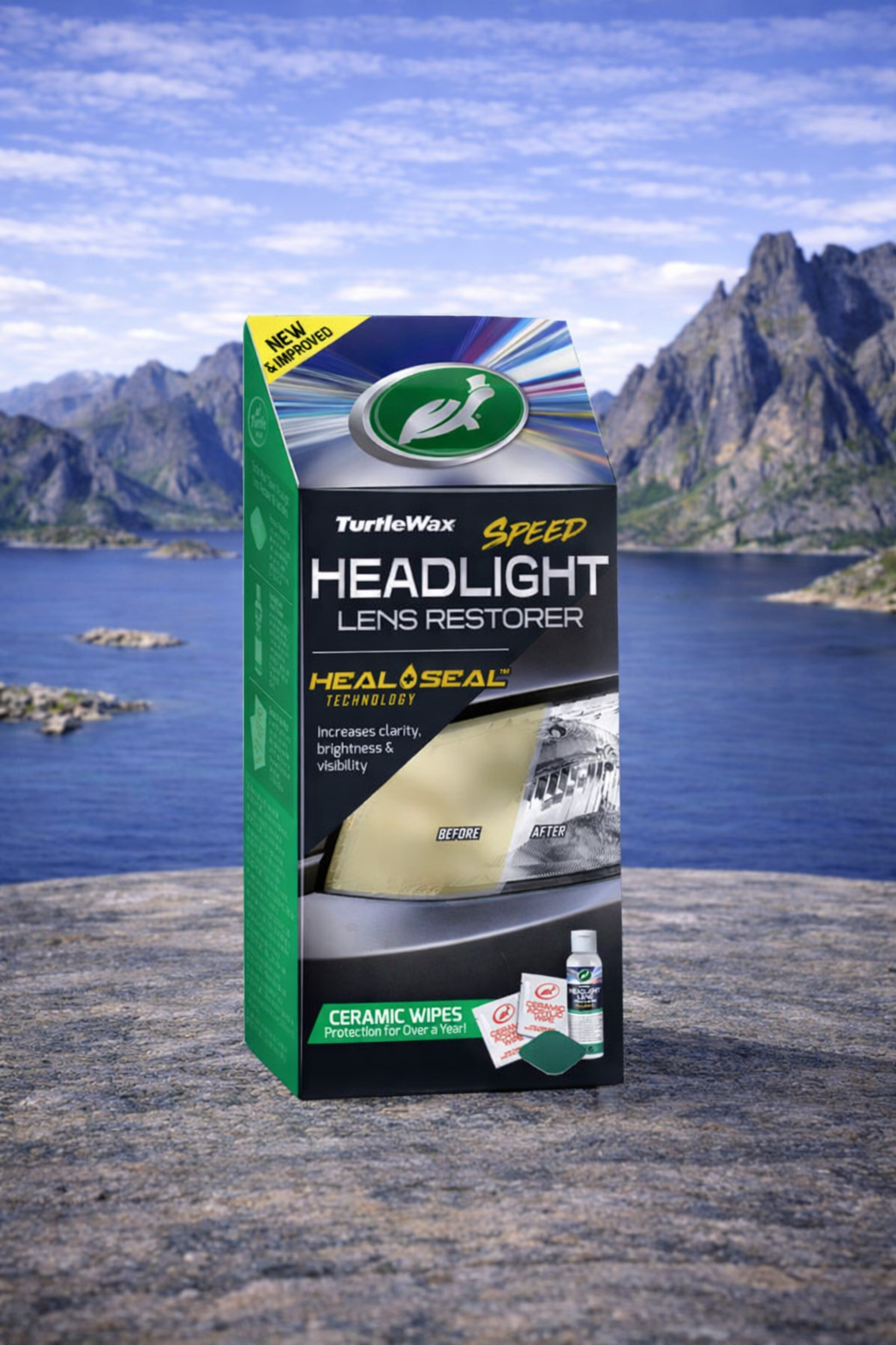 Turtle Wax Lykteglassfornyer – Speed Headlight Lens Restorer Kit